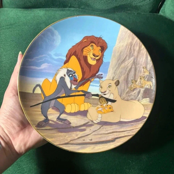 Disney 1996 "THE CIRCLE CONTINUES" Lion King Collector Plate Bradford Exchange - Picture 4 of 4
